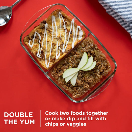 Pyrex® 8” x 12” Divided Glass Baking Dish