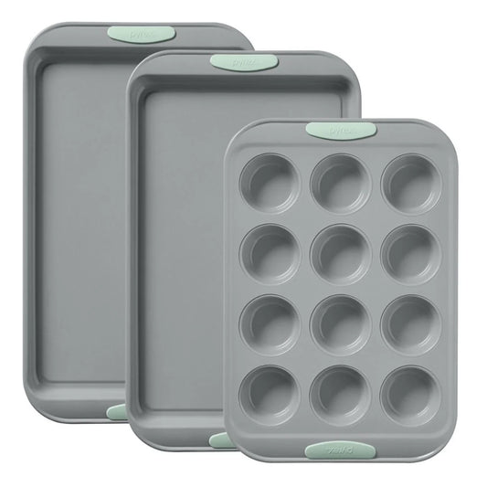 Pyrex® Metal Bakeware 3-Piece Set in Sage