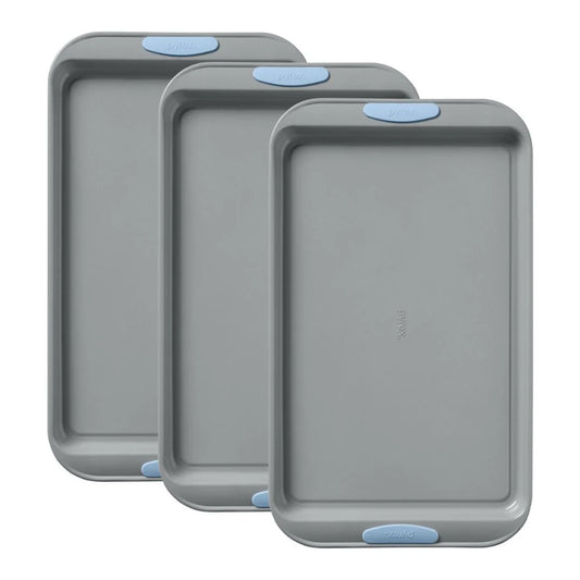 Pyrex® Metal Bakeware 3-Piece Large Cookie Sheet Set in Cerulean