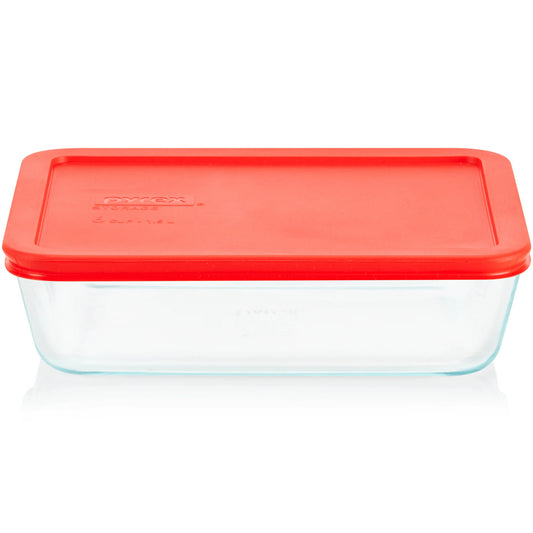 Pyrex® Simply Store® 6-Cup Rectangle Glass Storage with Plastic Lid