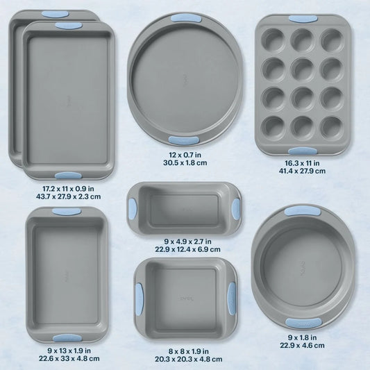 Pyrex® Metal Bakeware 8-Piece Set in Cerulean