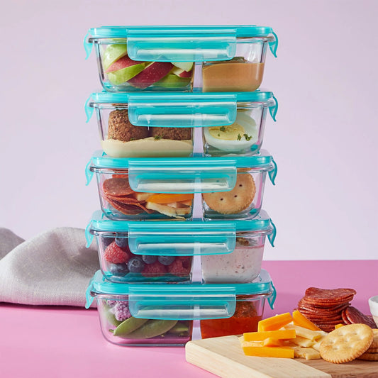 Pyrex® MealBox 10-Piece Divided Storage Set, 2.3 Cup